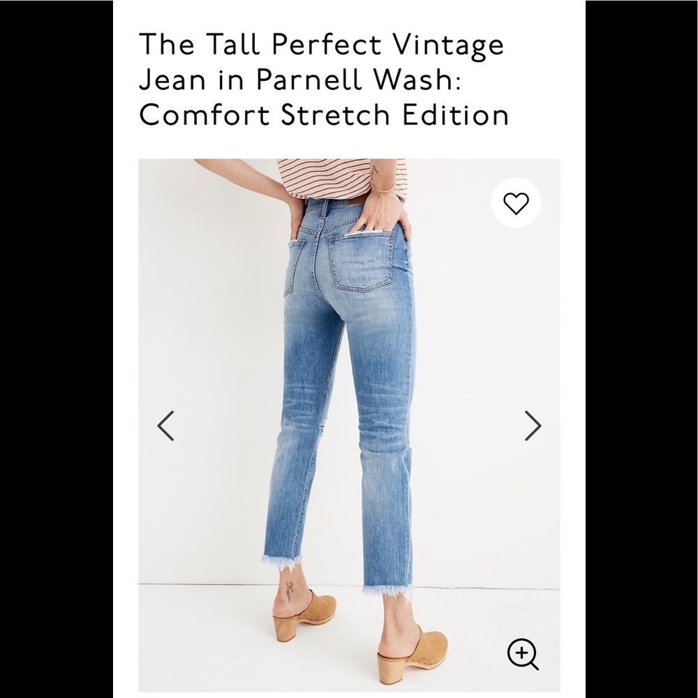 Madewell perfect vintage jean 23PETITE